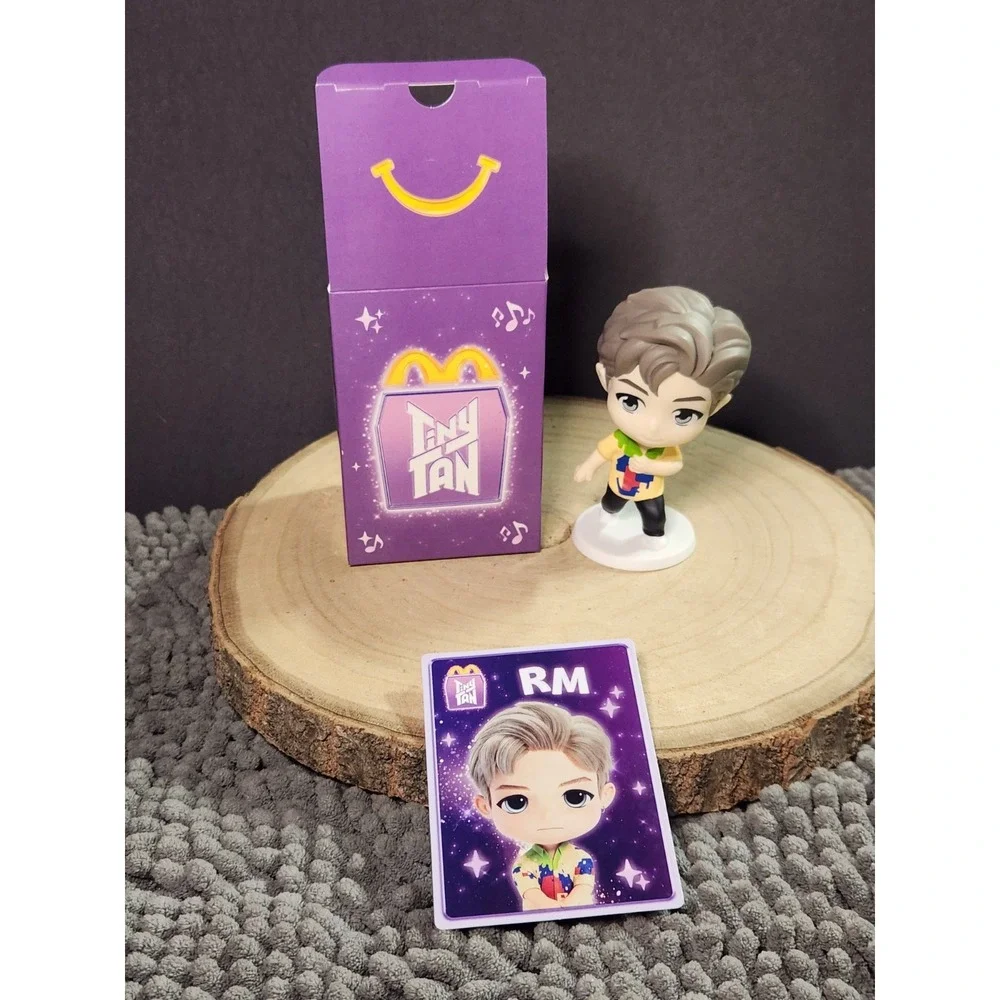 Tiny Tan BTS McDonald Happy Meal Toy -‎ #1 RM W/ BOX & CARD!